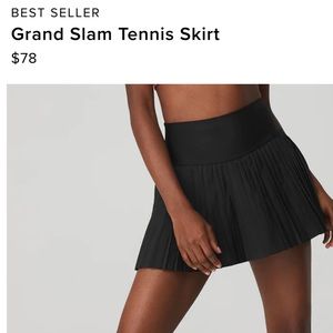 Alo Yoga Grand Slam Tennis Skirt XXS black